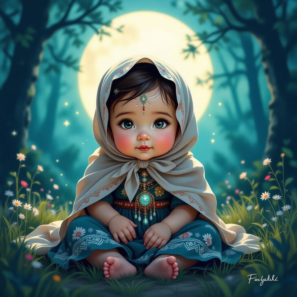 Enchanting Baby Babushka as Babaylan Shaman