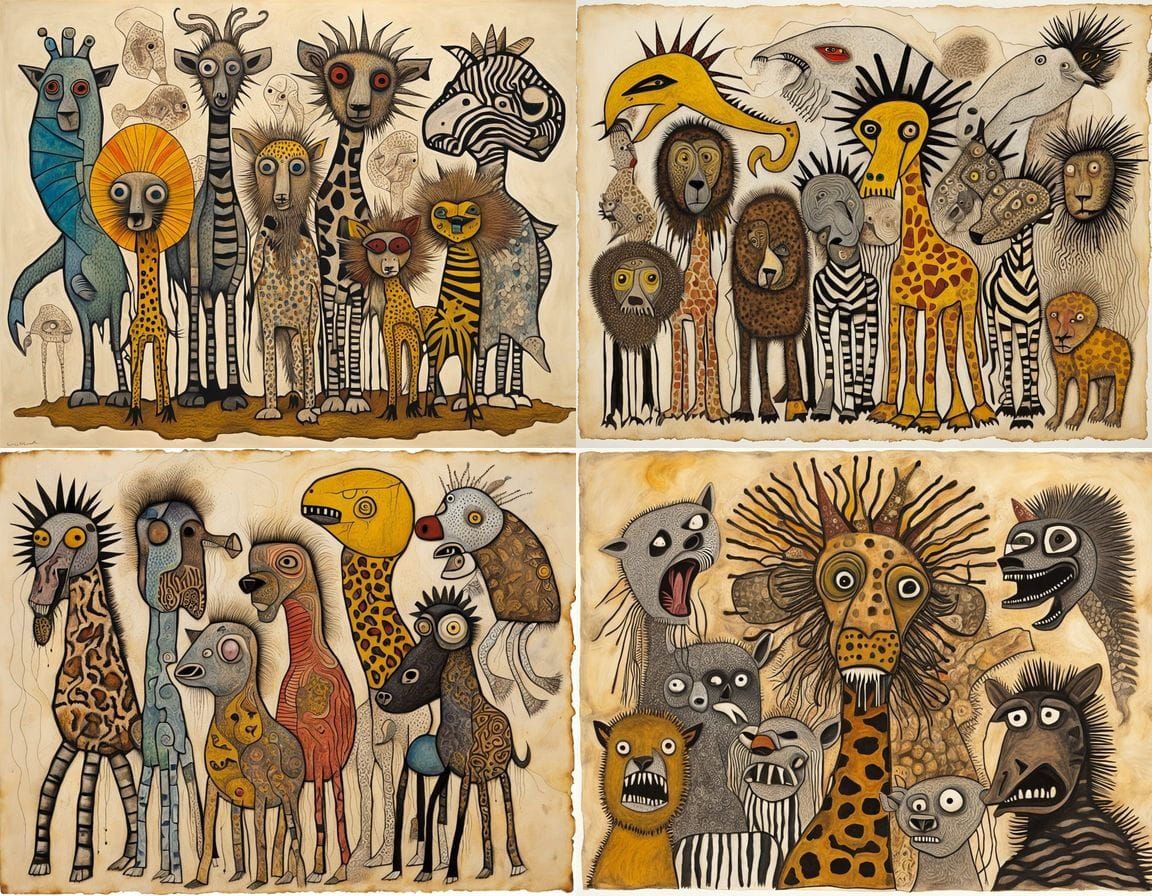 Horrific African Squalor Creatures in a Mutant Zygotic Night...