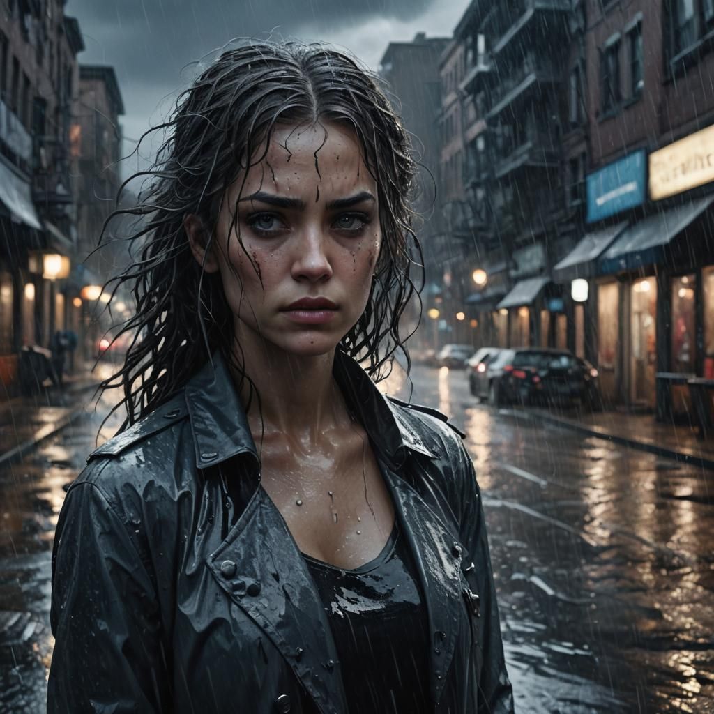 Tempesta Rain in Flooded City: Concept Art