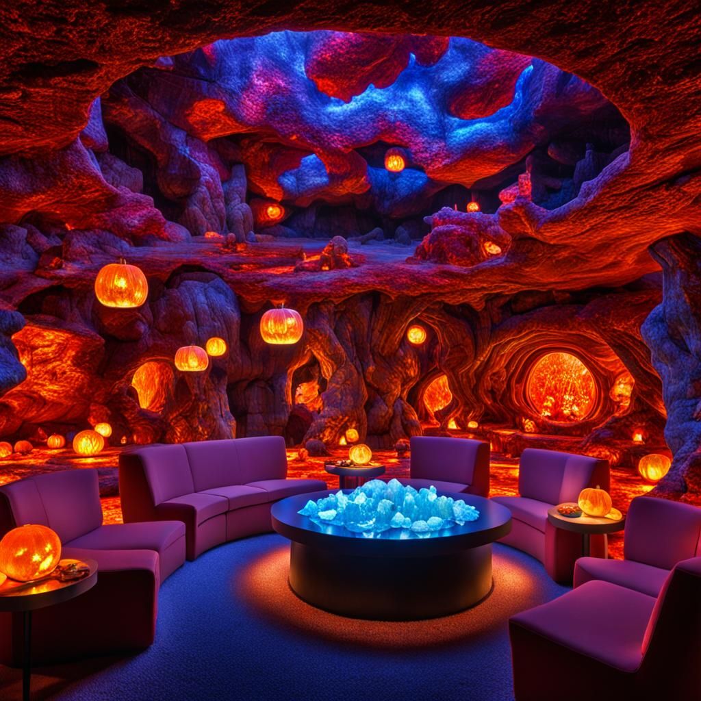 Halloween Bioluminescent Cavern Playroom: Autumn Fantasy