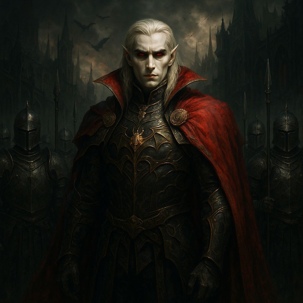 Vampire Commander Leads Dark Fantasy Army