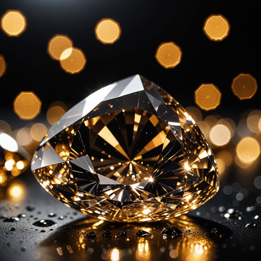 Luxurious Diamonds in Dramatic Spotlighting