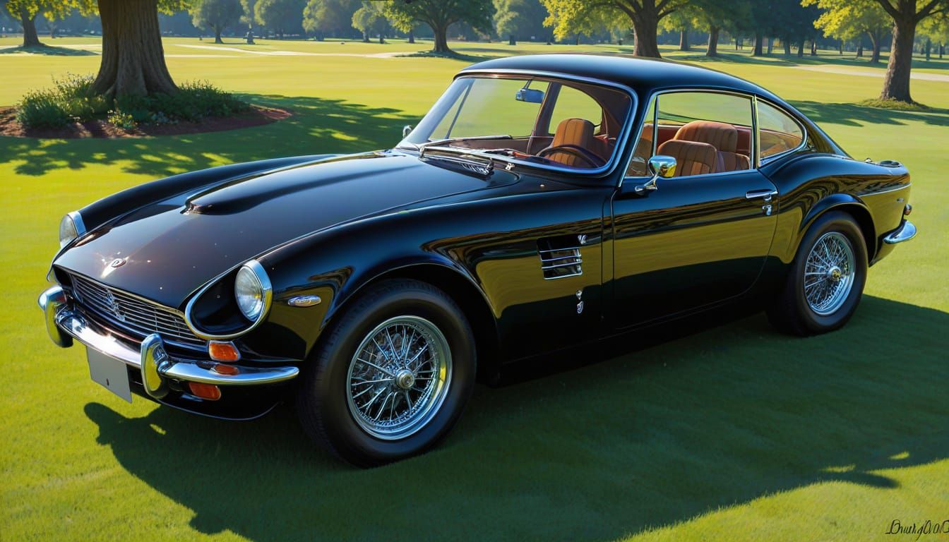 1969 Triumph GT6 in Piano Black, NC Wyeth Style