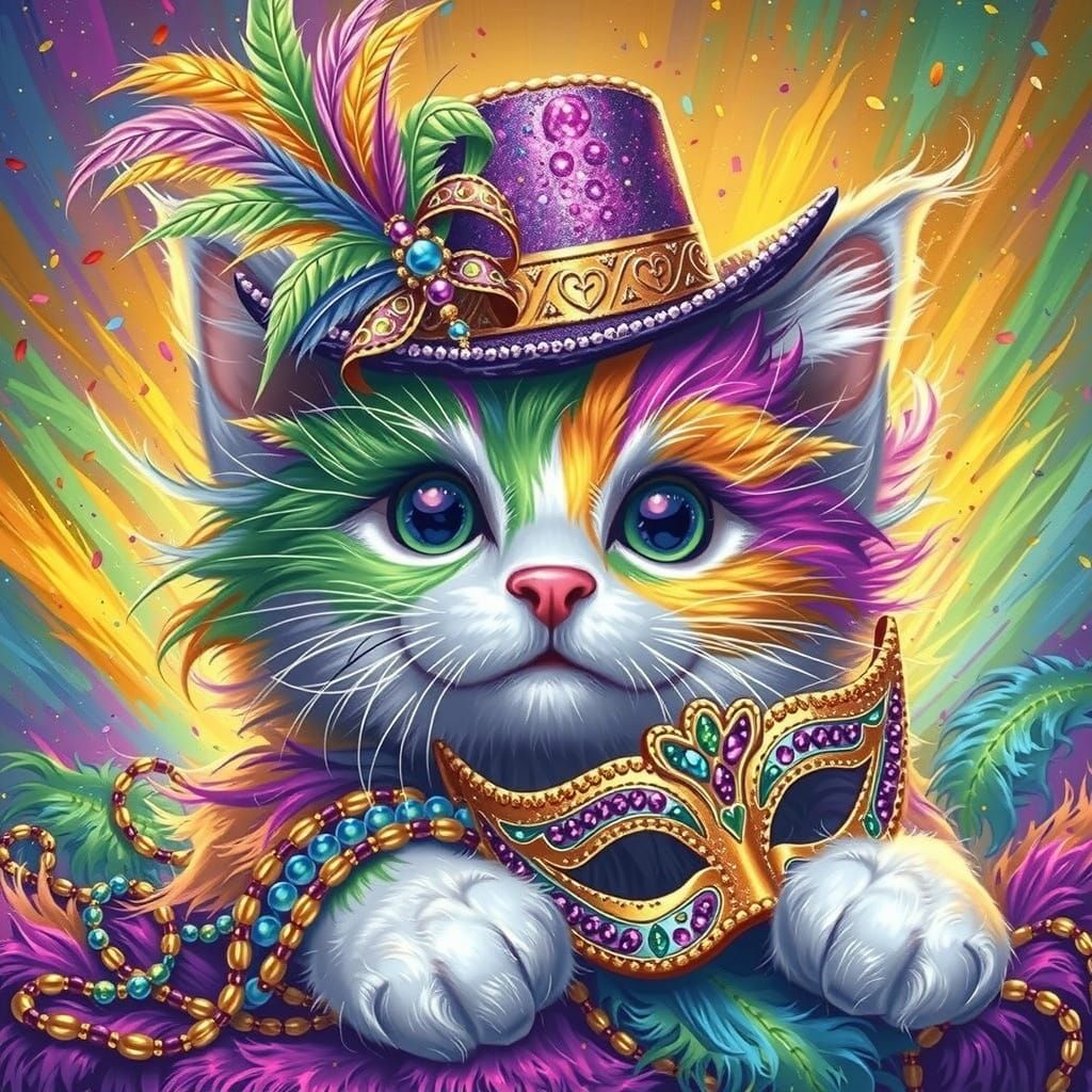 Mardi Gras Cat 2