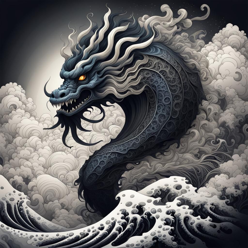 Enenra: Japanese Smoke Monster in Abstract Fractal Art