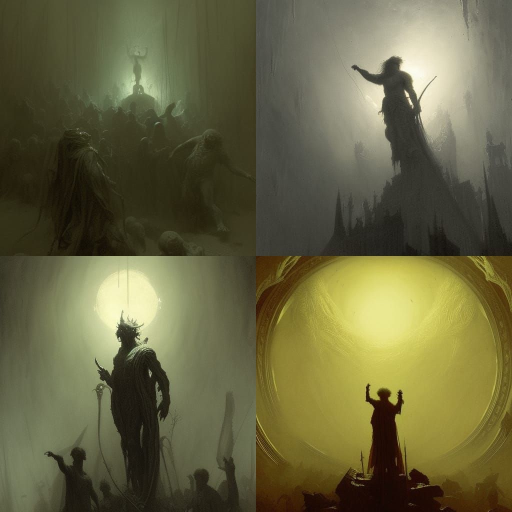 Horrific Imp in the Style of Gustave Doré