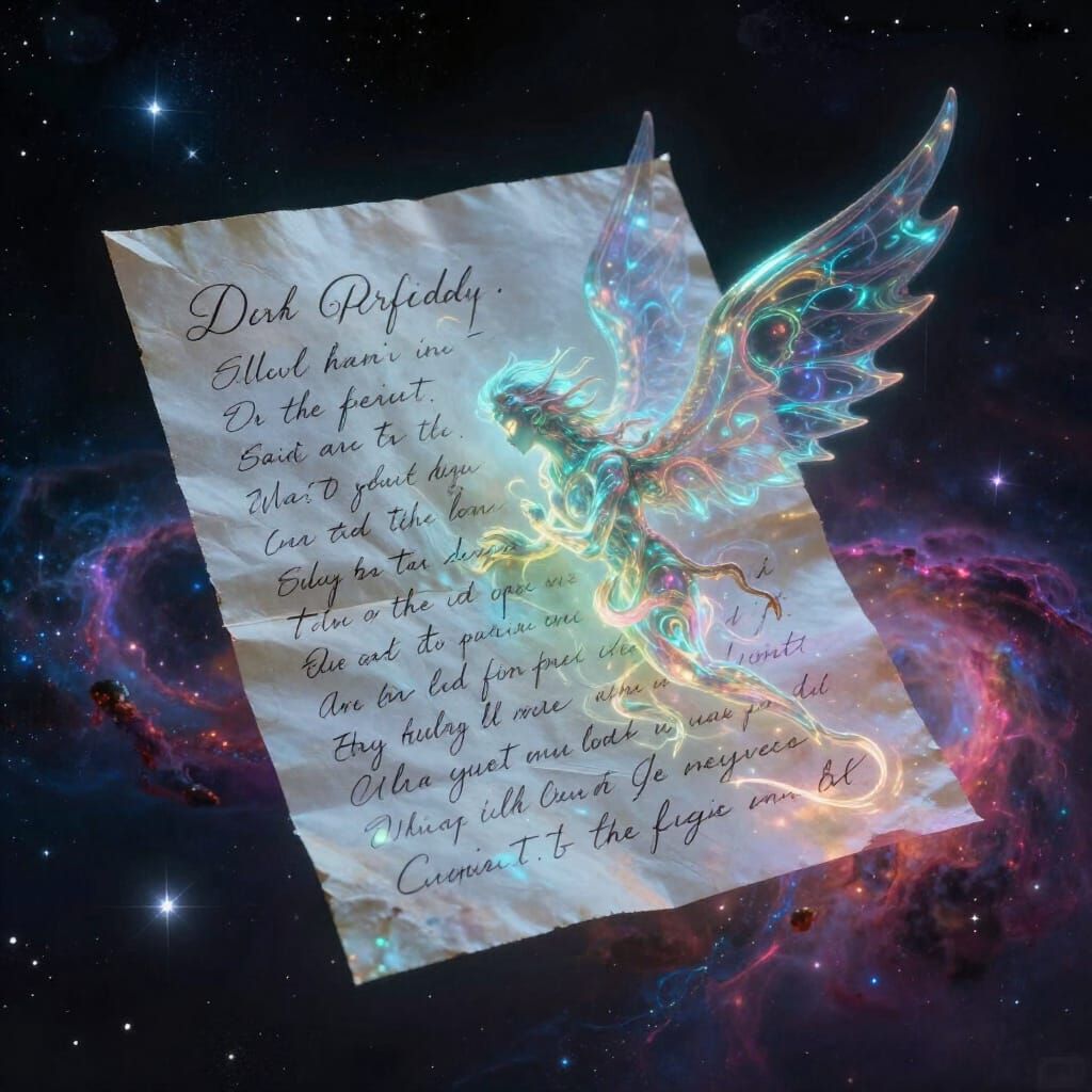 Alien Love Letter in Cosmic Void