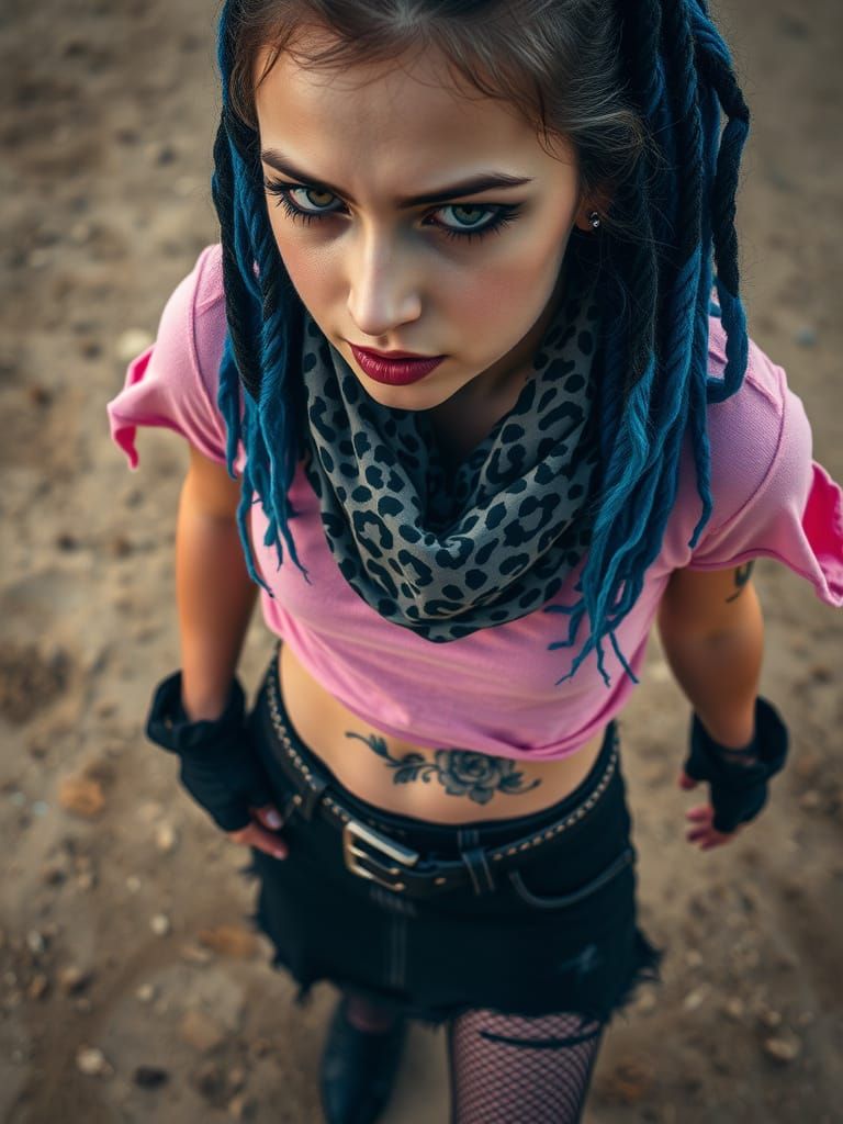 Gothic Rebel Fashion Portrait