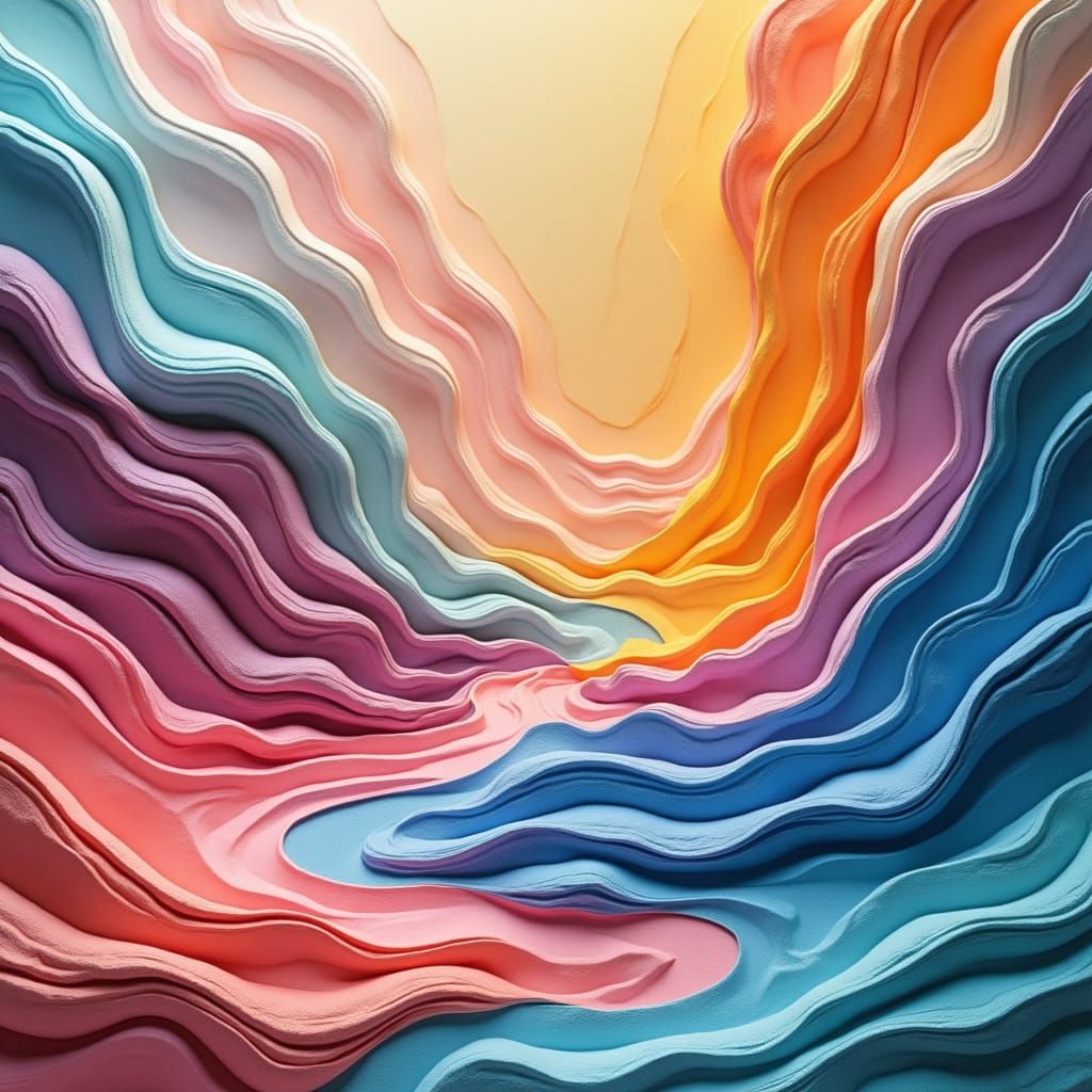 Surreal Abstract Plaster Artwork in Dreamlike Realism Style