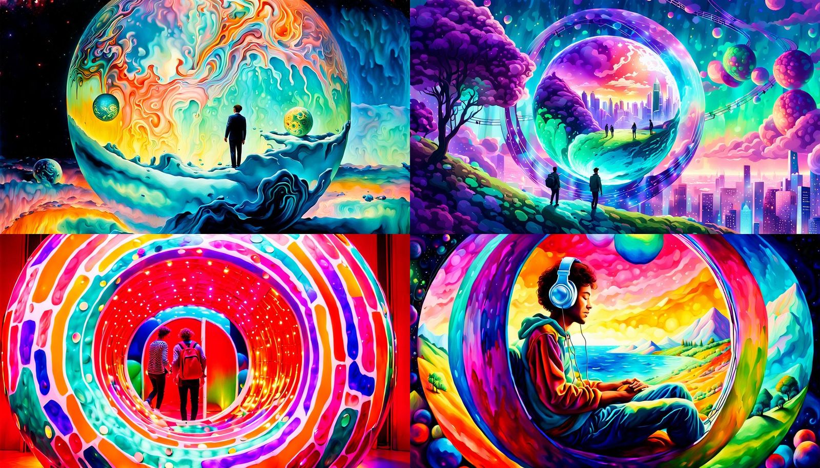 Giant Colorful Soundproof Relaxation Sphere