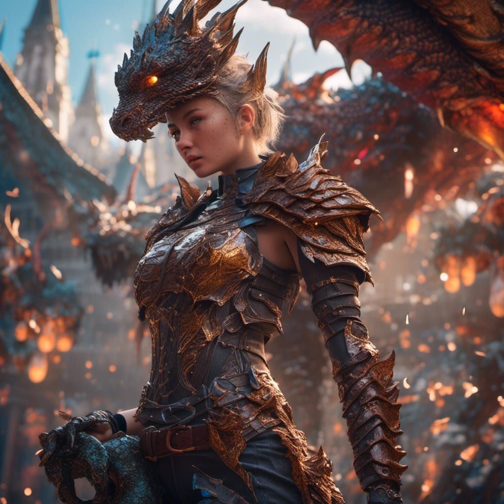 Women in Bunny Outfits Fight Dragon