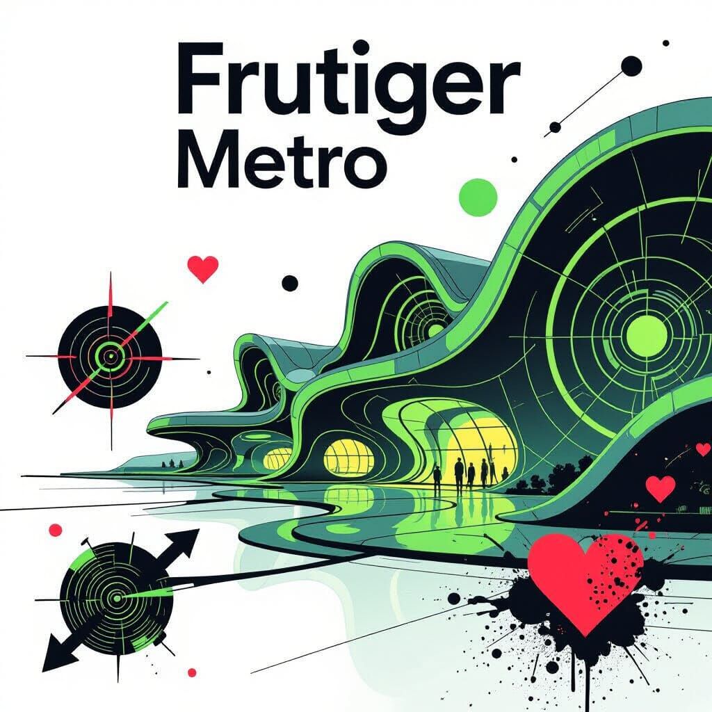 Utopian Future in Frutiger Metro Aesthetic