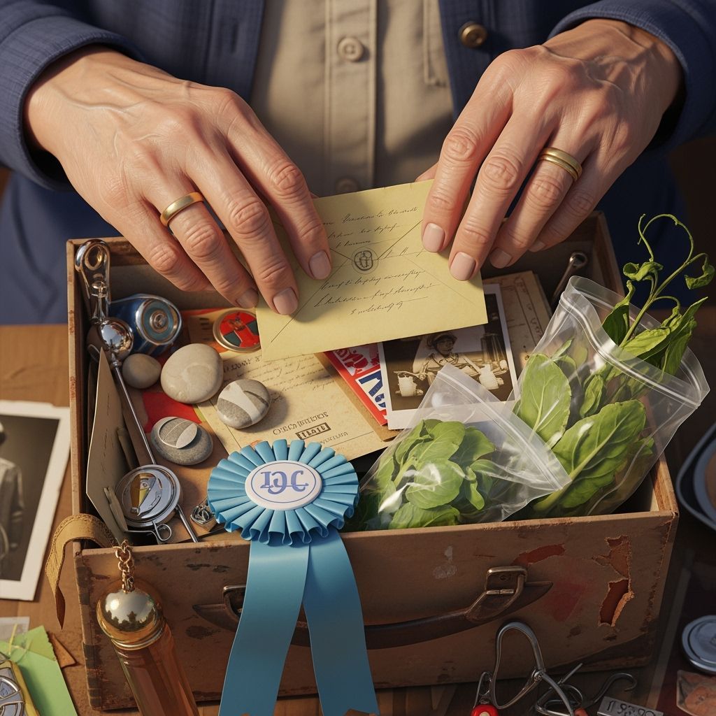 Nostalgic Treasures in an Old Shoe Box