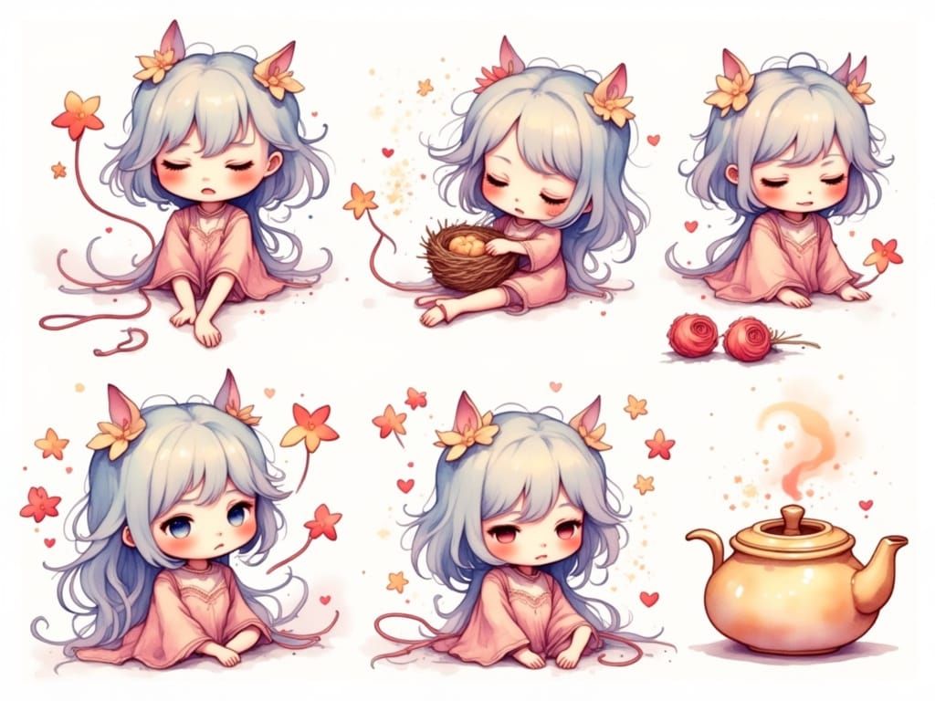 Enchanting Watercolor Star Weaver in Pastel Hues