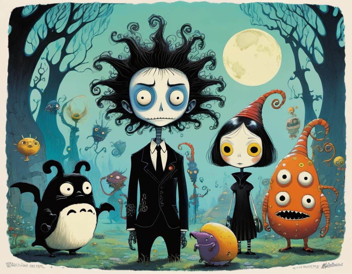 Weird Wacky Wonderful Characters in Fantastical Style