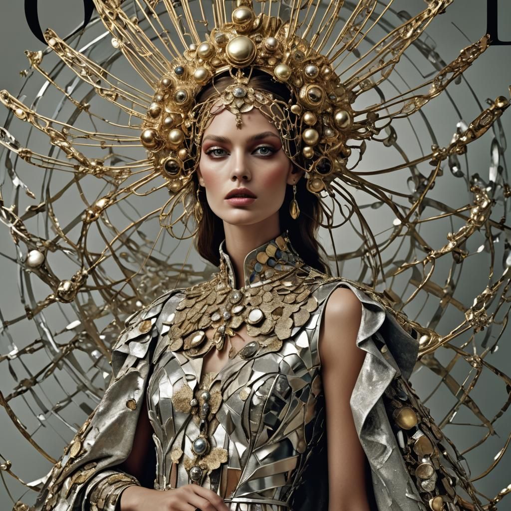 Surreal Vogue Editorial Exploring Spirituality in Digital Ar...