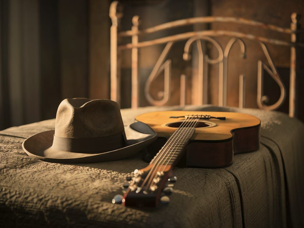 Nostalgic 1920s Hotel Room in Golden Light
