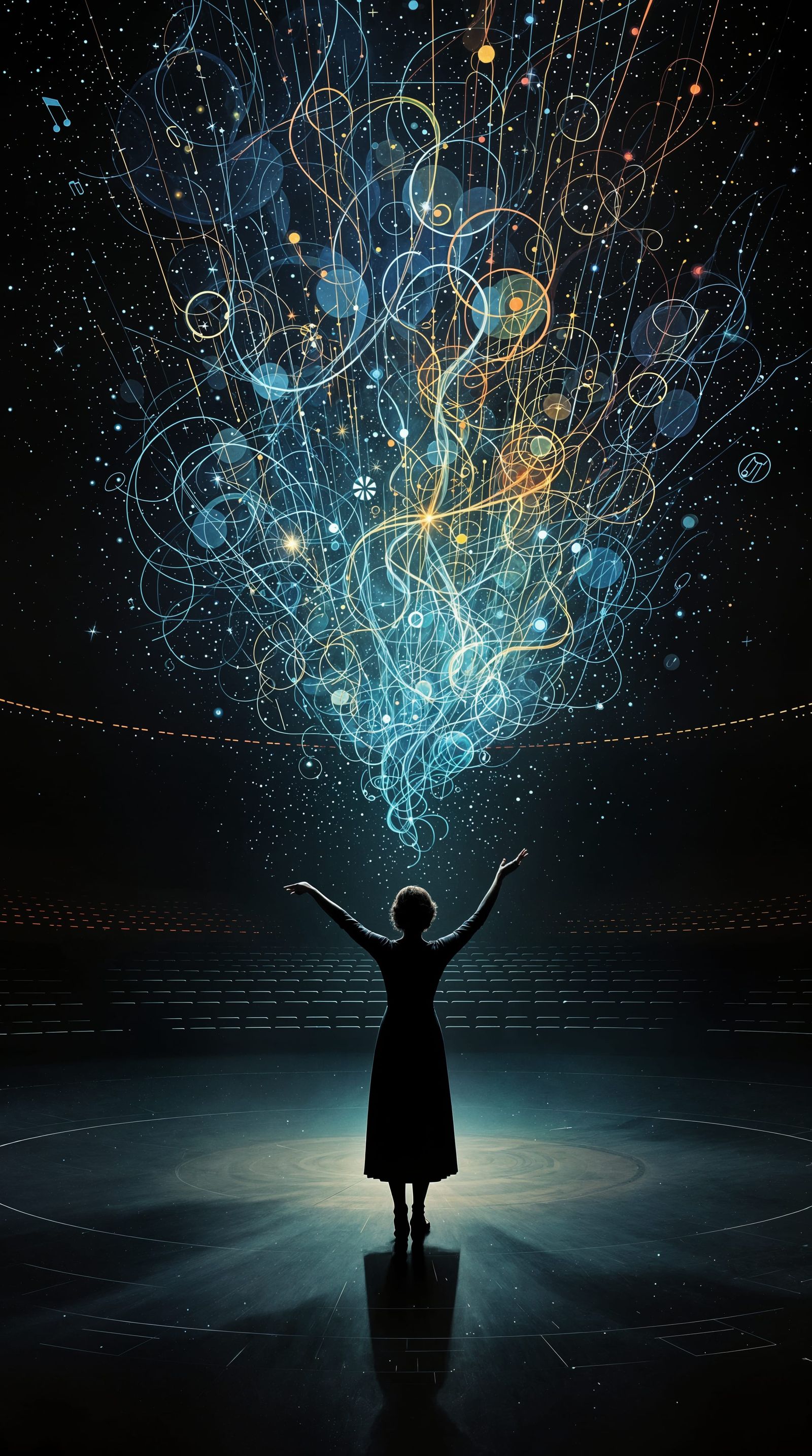 Surreal Conductor of Ethereal Melodies in a Silent Concert H...