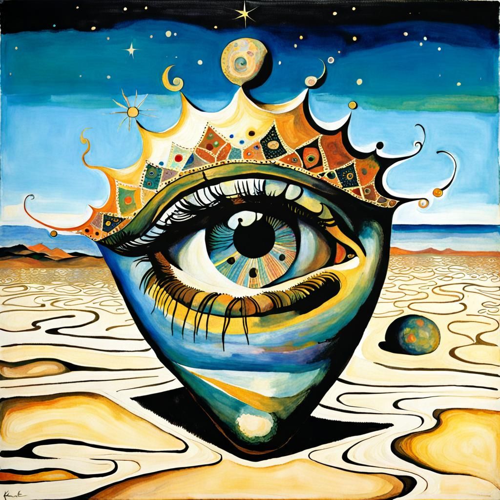 Mystical Bohemian Gypsy in Ethereal Cosmic Scene