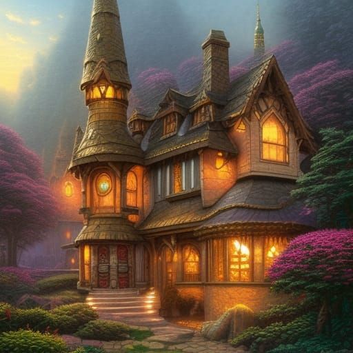 Enchanting Gnome Home: A Digital Matte Painting