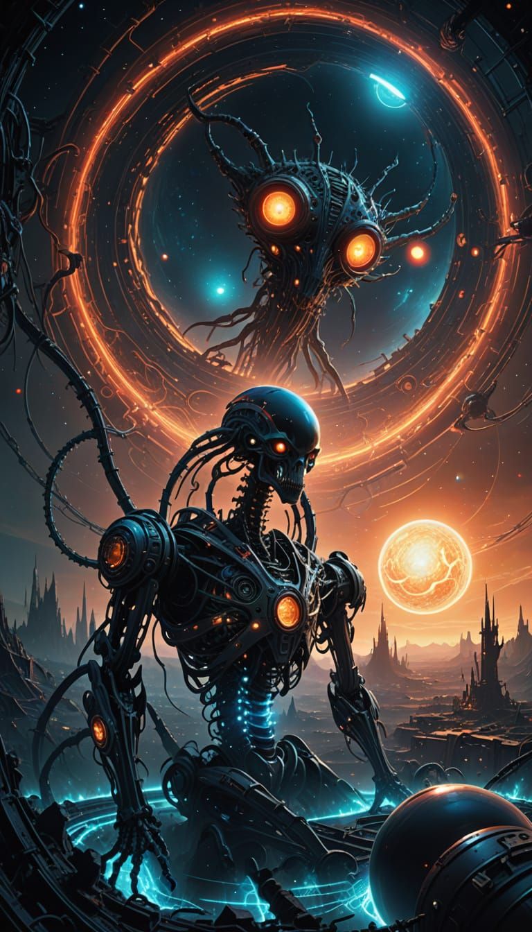 Biomechanical Horror in Dark Space Opera Style