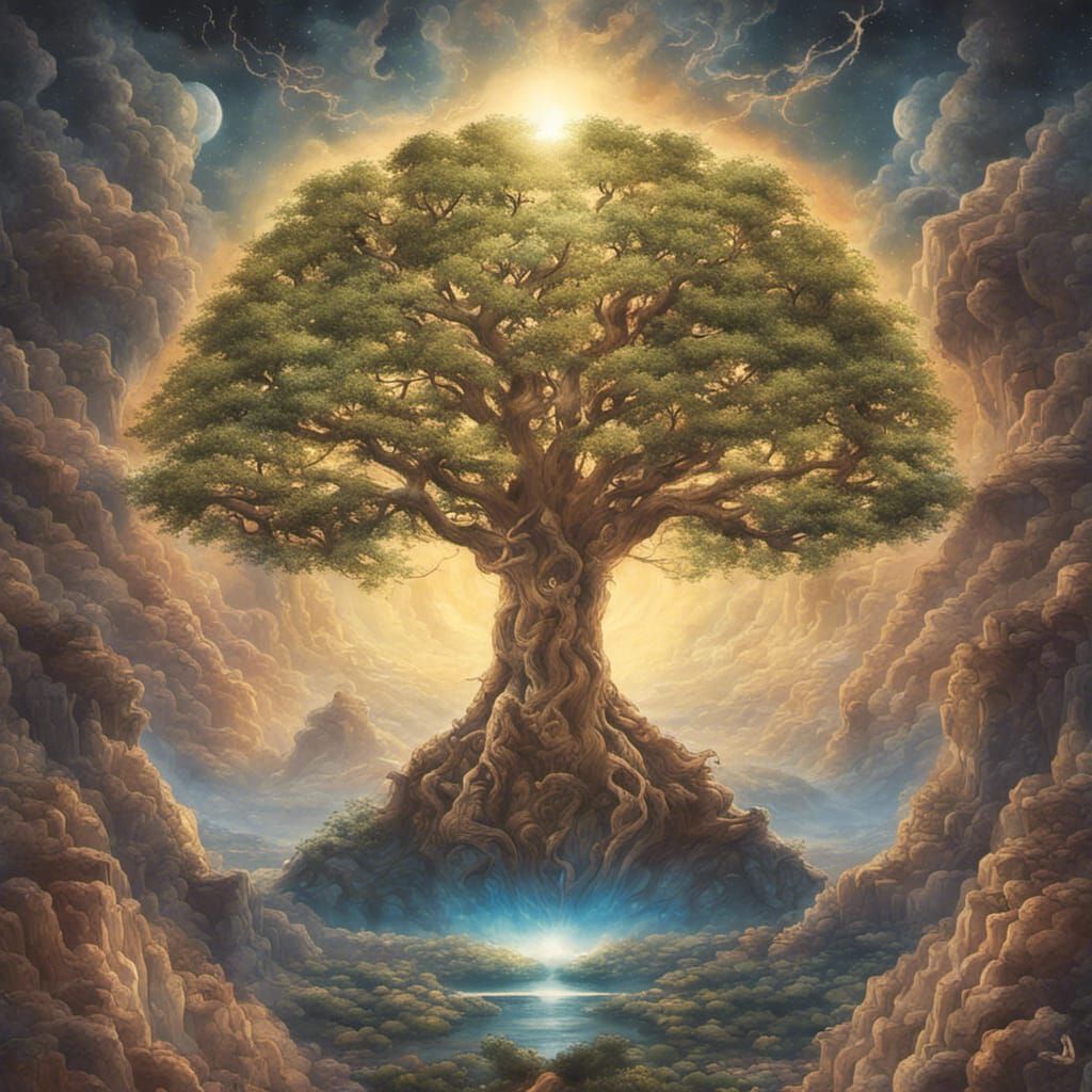 Fractal Geometry: Atman and Brahman Concept Art