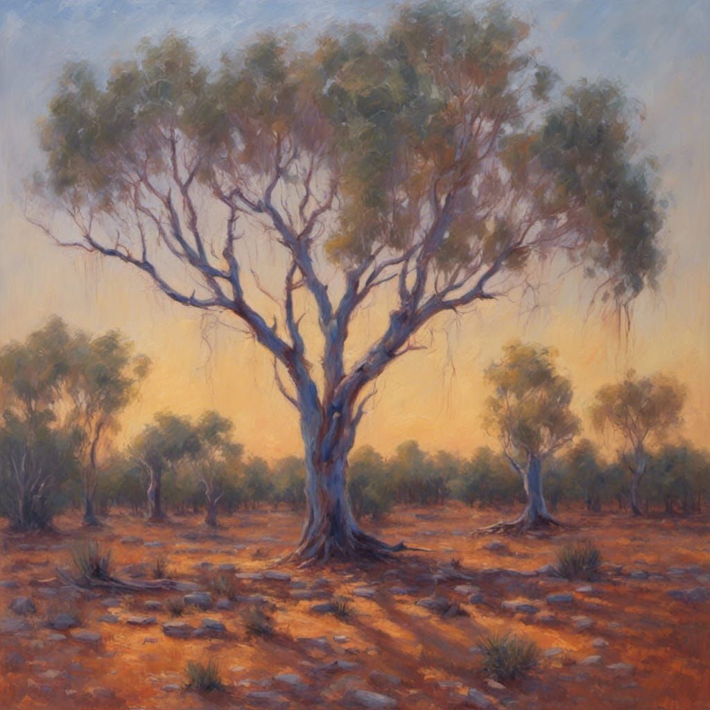 Impressionistic Outback Painting in Style of Monet