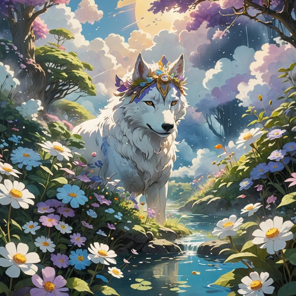 floating garden of Eden, close up