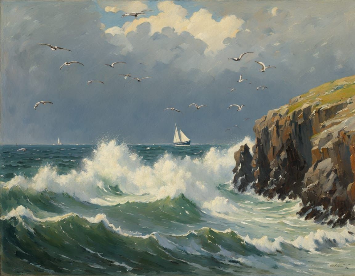 Cape Landscape in Pictorial Style