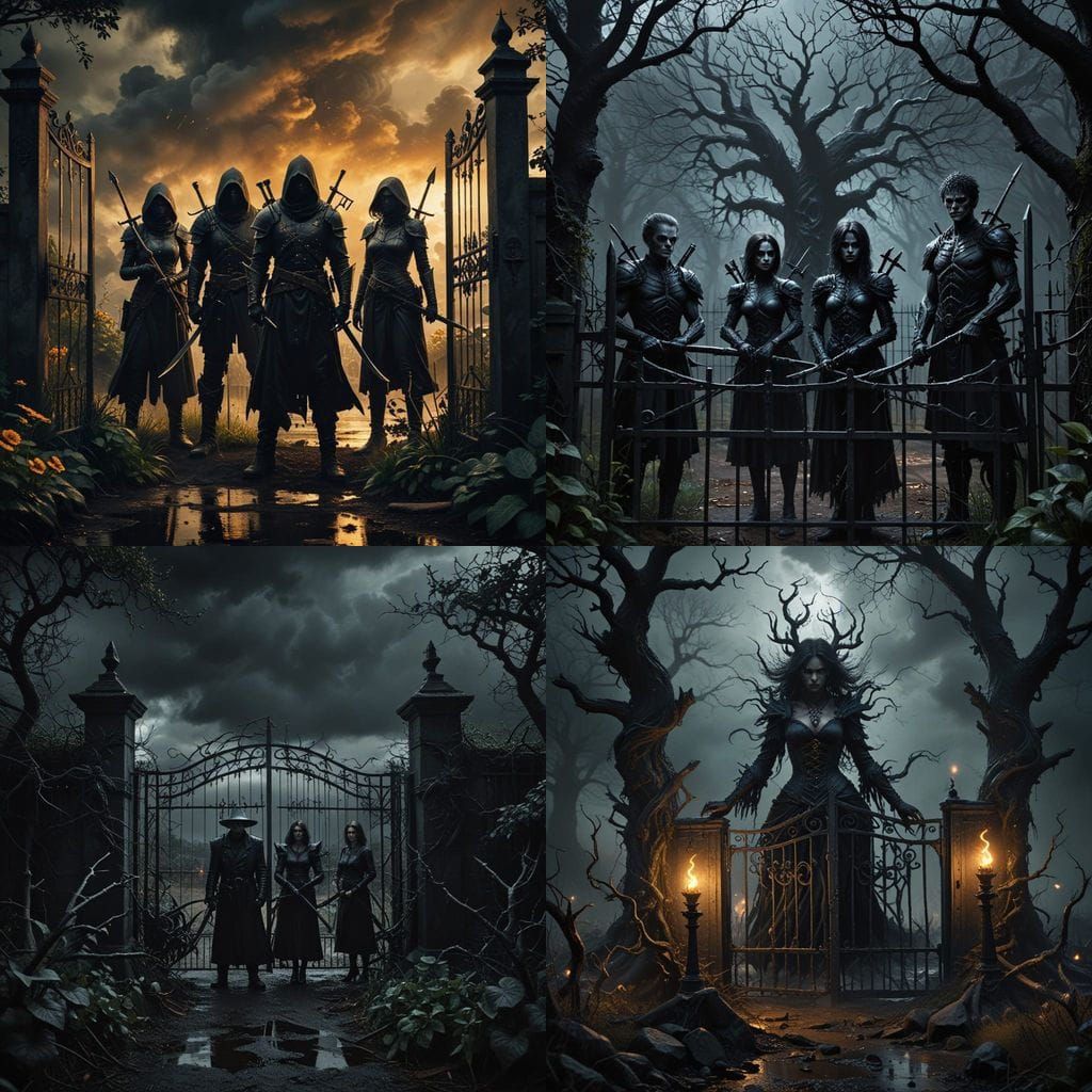 Witch's Garden Gate: An Ominous Arrival