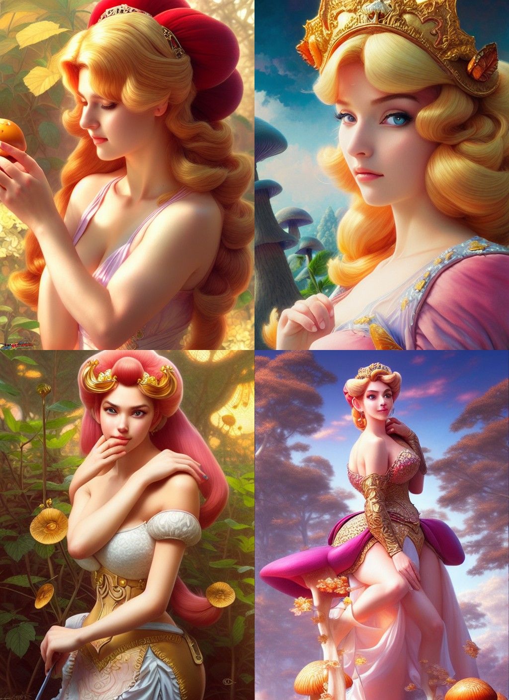 Ultra realistic photo, princess peach ...