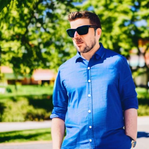 Cinematic Hero in a Warm Summer Light