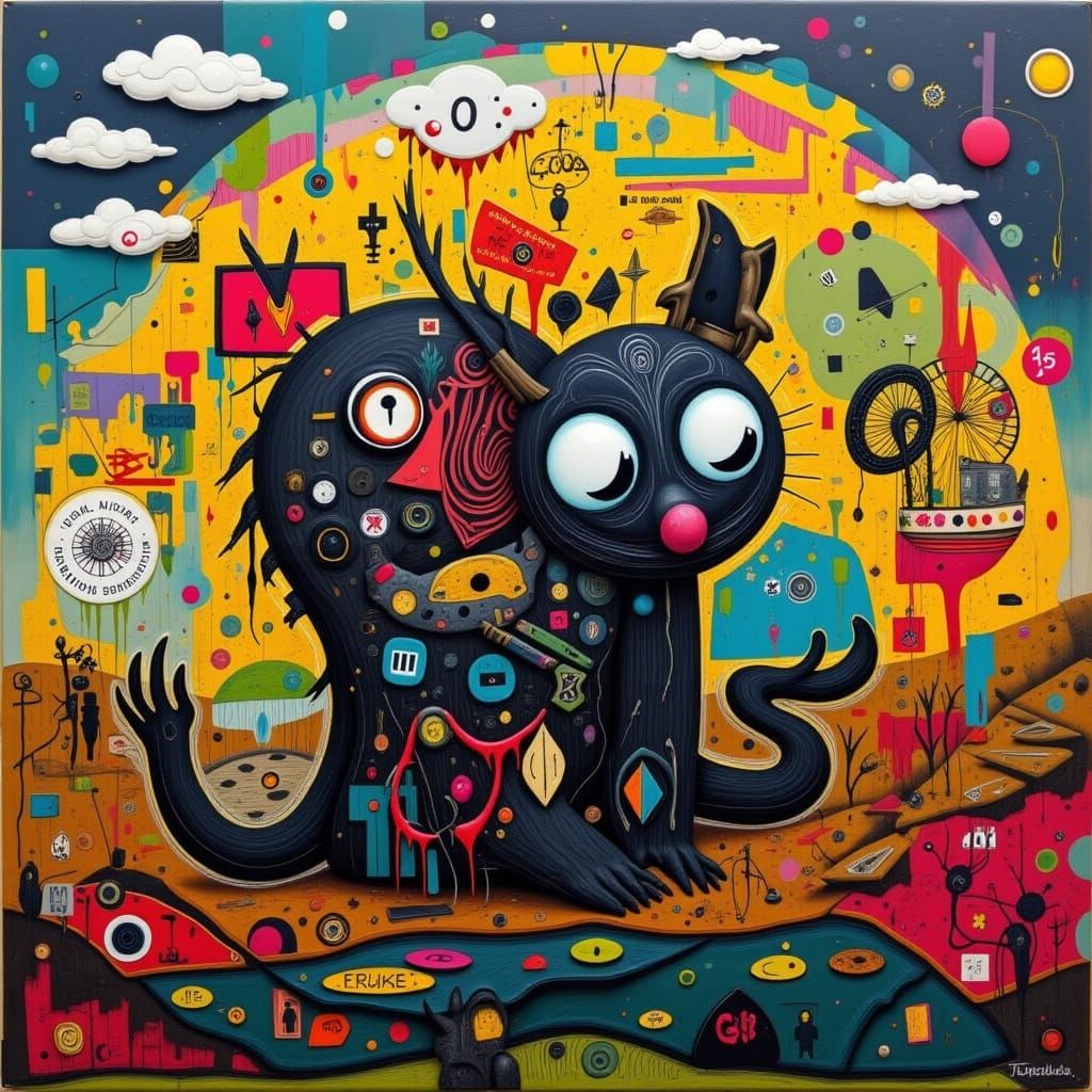 Surreal Miasmic Landscape as Dreamlike AI Art