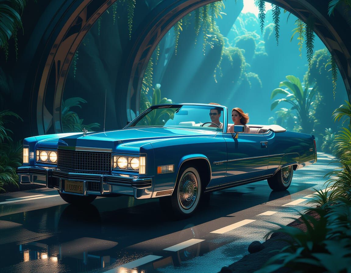 1980 Cadillac Eldorado Convertible In Biomechanical Art Nouv...