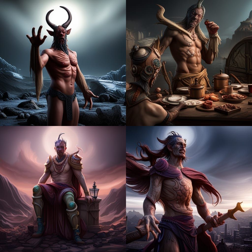 Belphegor Animated Human Form: Gluttony Concept Art