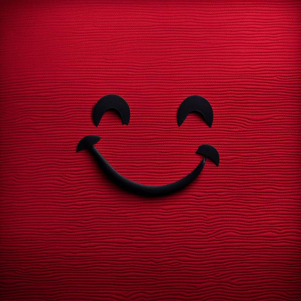 Sarcastic Smile Close-Up with Bokeh Background