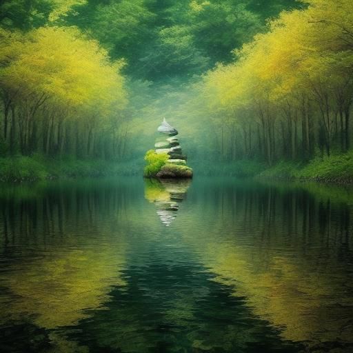 A Serene Landscape of Tranquility and Calm