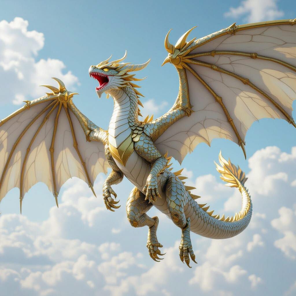 Metallic Deadly Nadder Roaring to the Sky