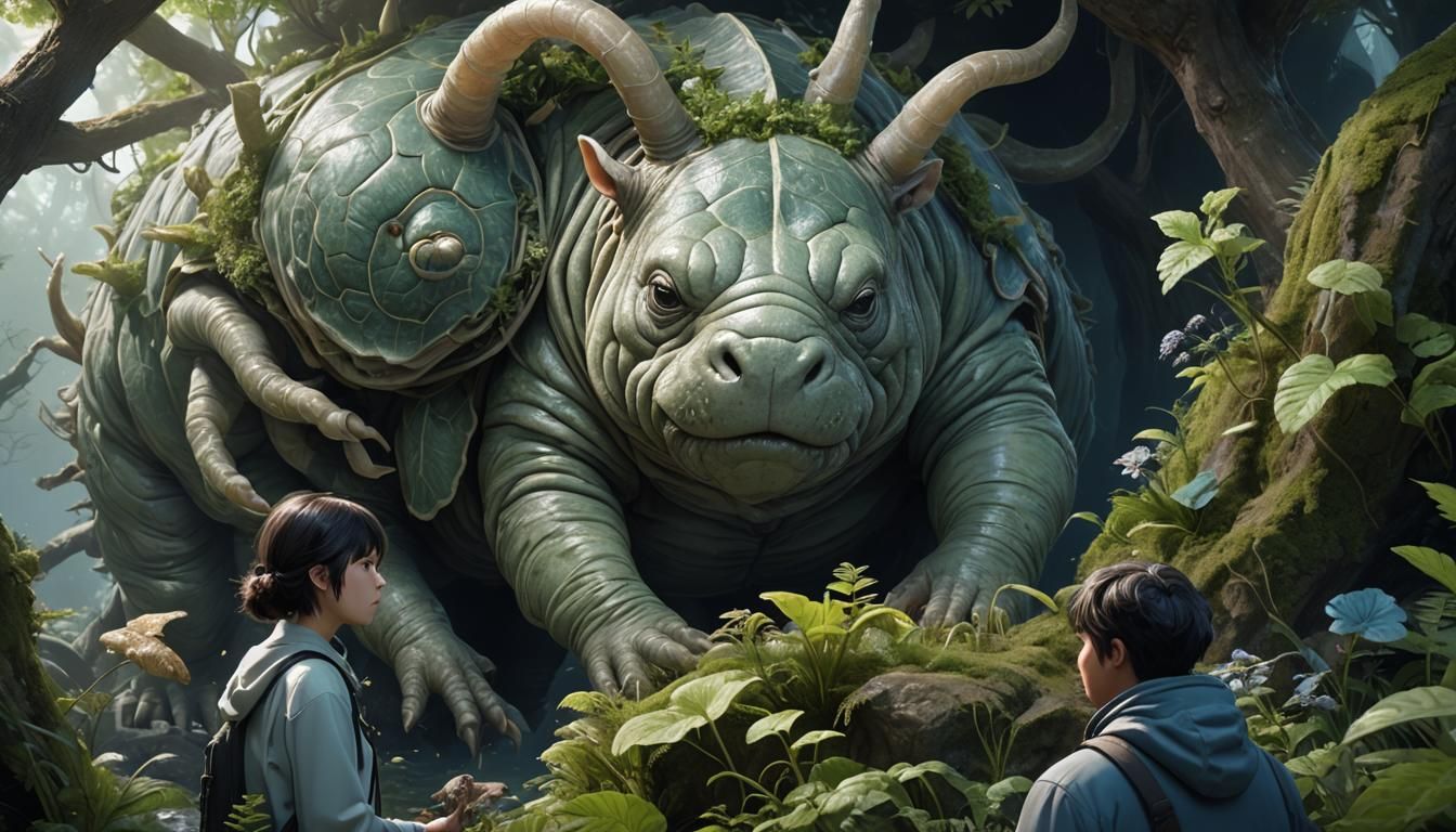 Human-Tardigrade Hybrid in Detailed 3D Render