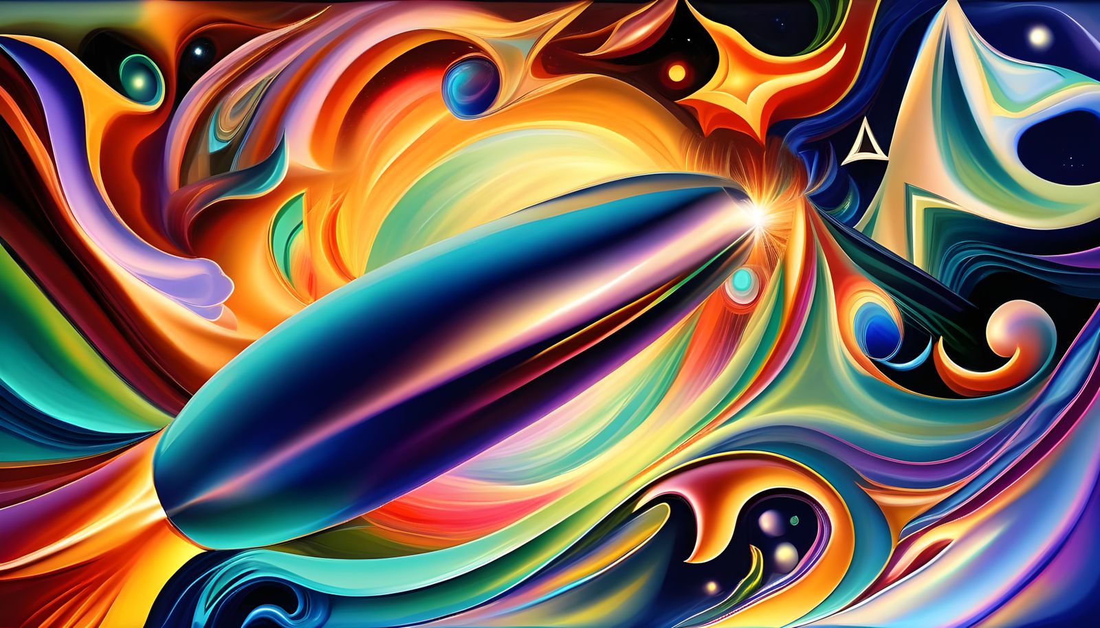 Galactic Space Liner in Hyperspace