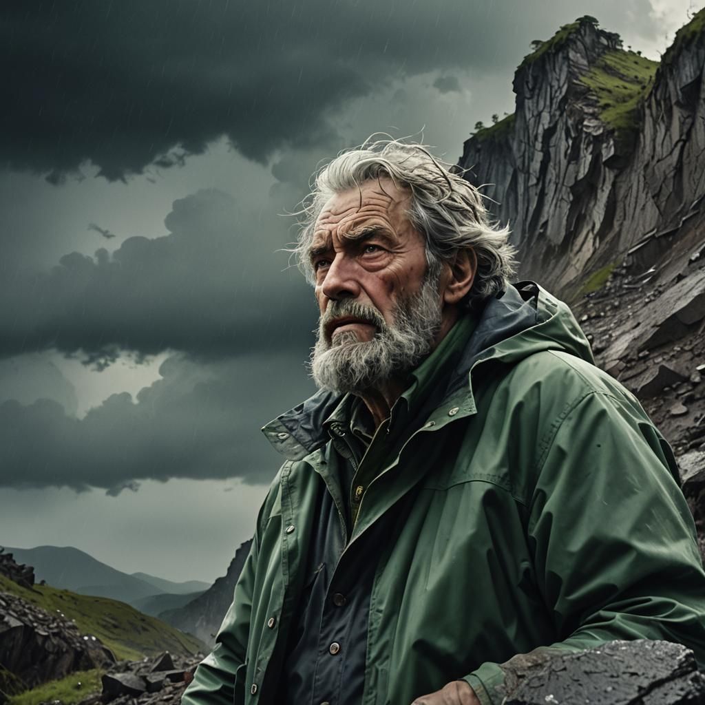 Geologist Observes Landslide in Manga Style