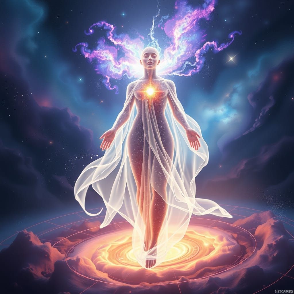 Cosmic Being of Starlight and Nebulae