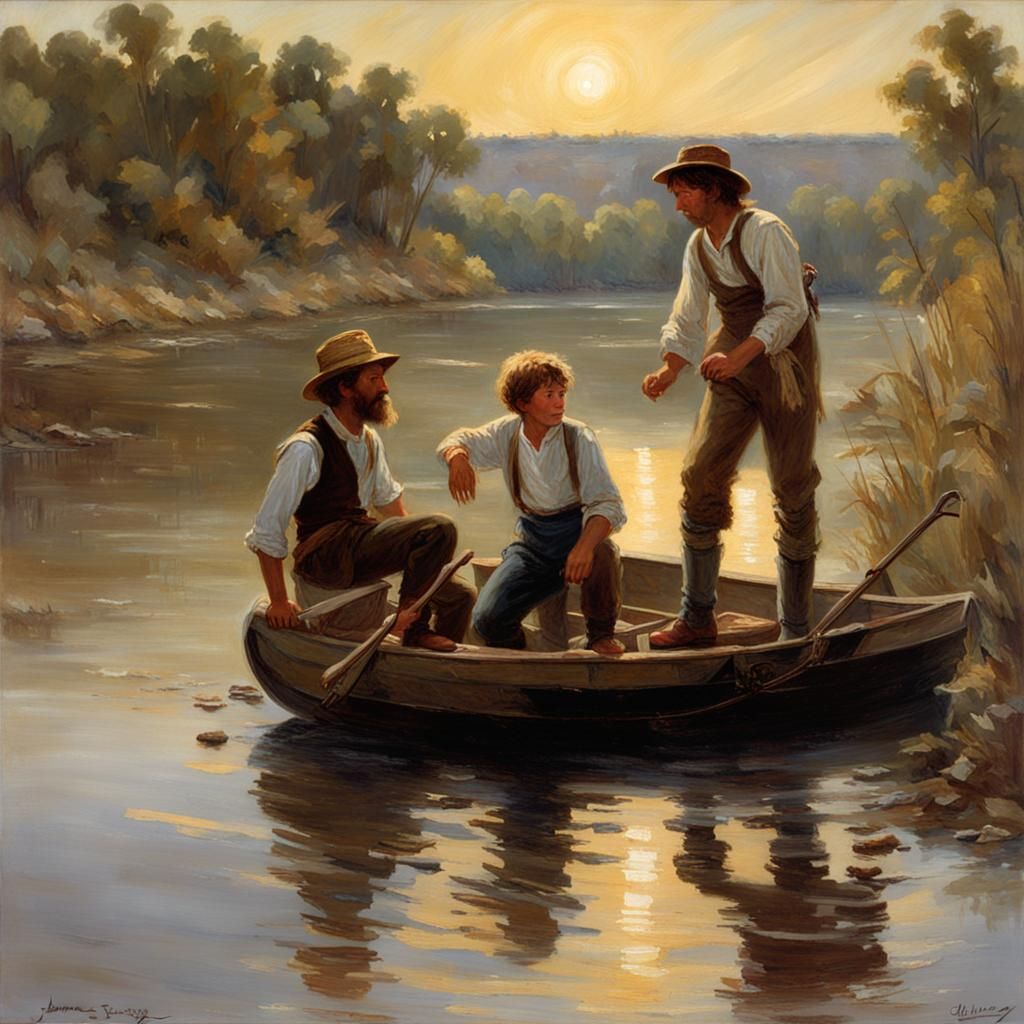Huck and Jim's Mississippi River Journey