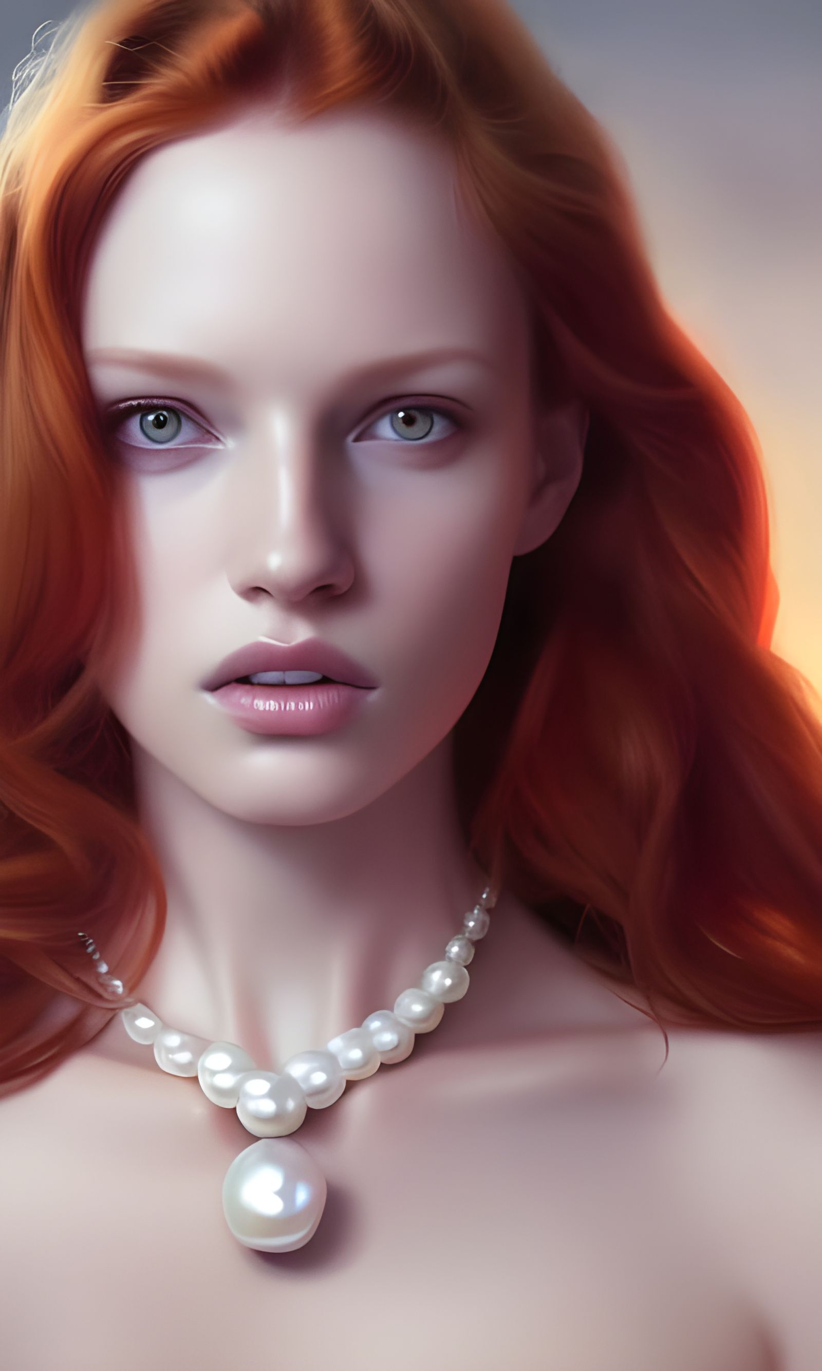 Hyperdetailed Redhead Goddess Portrait in Unreal Engine 5