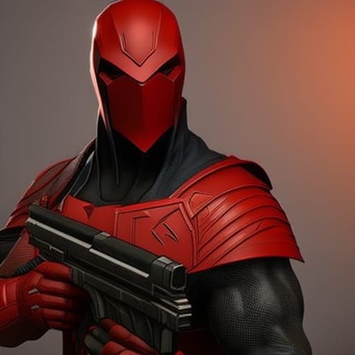 Medieval Red Hood Fantasy Character Art