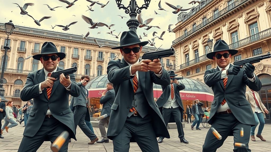 Inept Assassins Cause Chaos in City Square