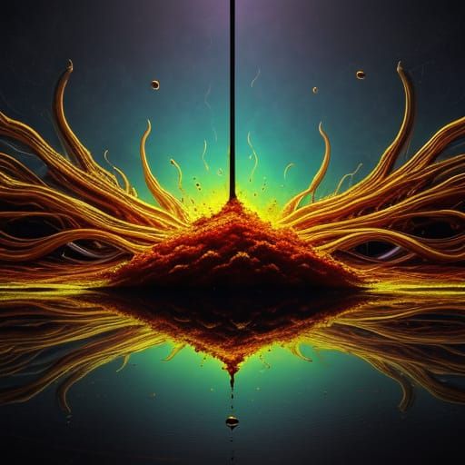 Surreal Melting Caesium Arsenic Lutetium in Oil