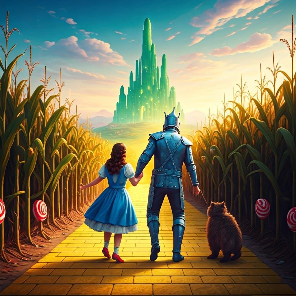 Dorothy and Toto in Oz: Candyland Art