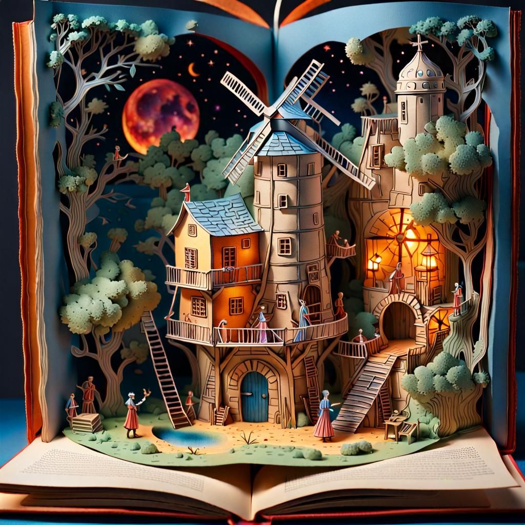 Enchanting Pop-Up Book World of Don Quixote