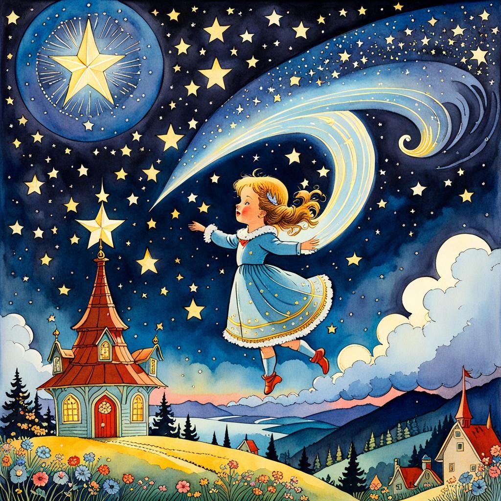 Twinkle twinkle little star, How I wonder what you are! Up above the world so high, Like a diamond in the sky. Twinkle, ...